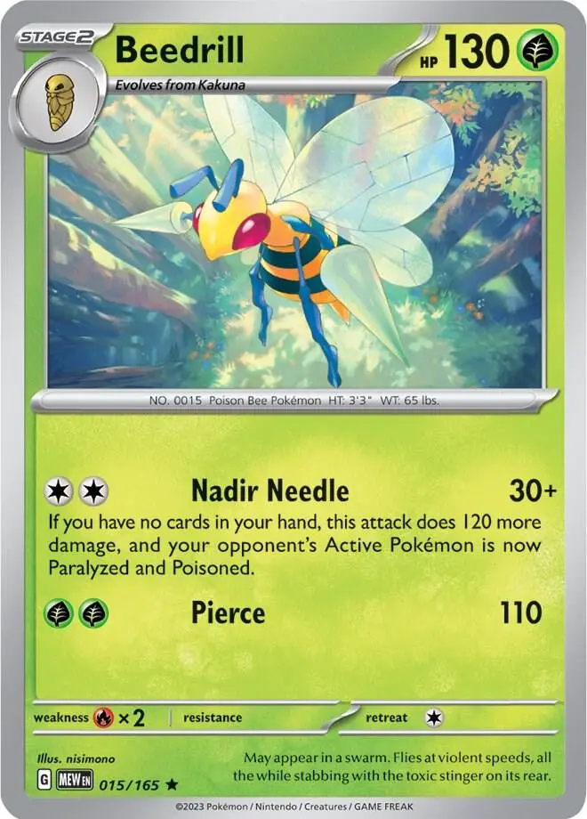Beedrill, Pokémon 151 015/165