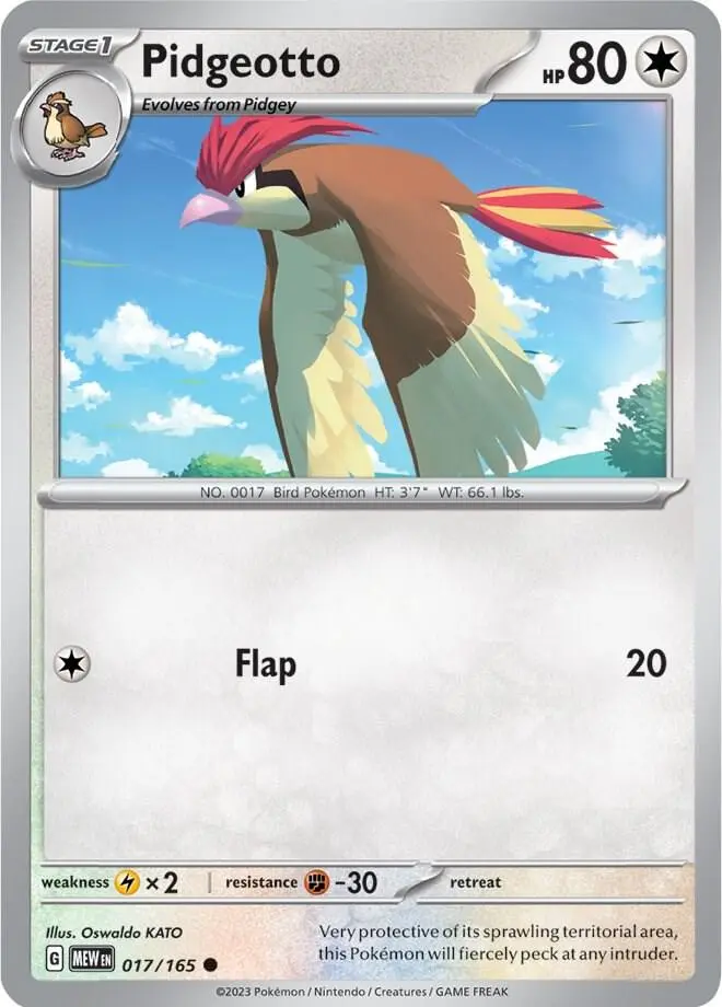 Pidgeotto, Pokémon 151 017/165