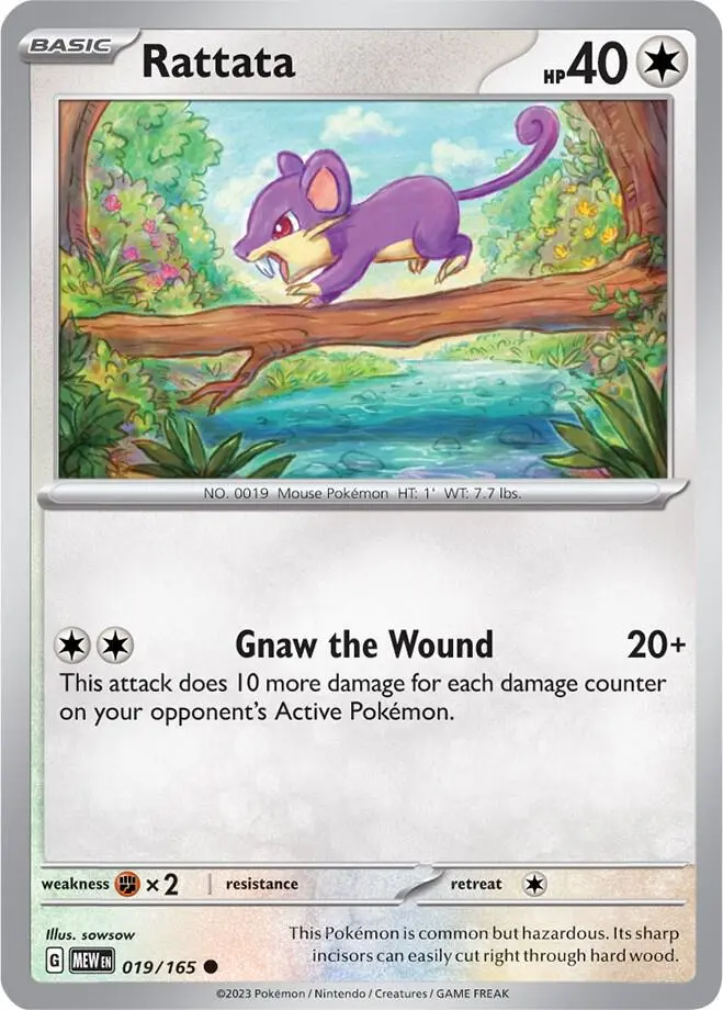Rattata, Pokémon 151 019/165