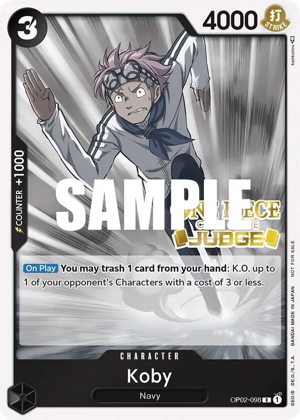 Koby (Judge), One Piece Promotion Cards OP02-098
