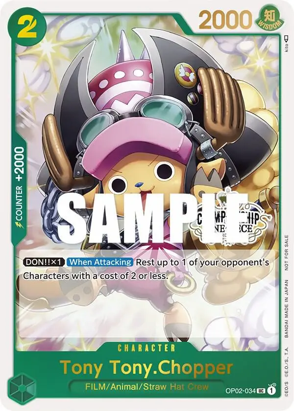 Tony Tony.Chopper (Store Championship 2023 Participation Pack Vol.1), One Piece Promotion Cards OP02-034