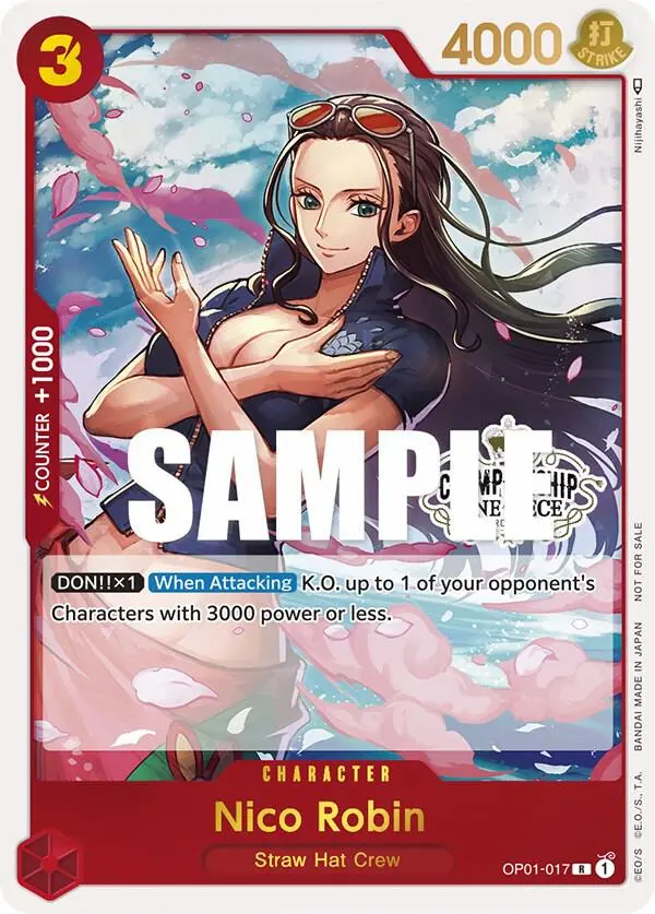 Nico Robin (Store Championship 2023 Participation Pack Vol.1), One Piece Promotion Cards OP01-017