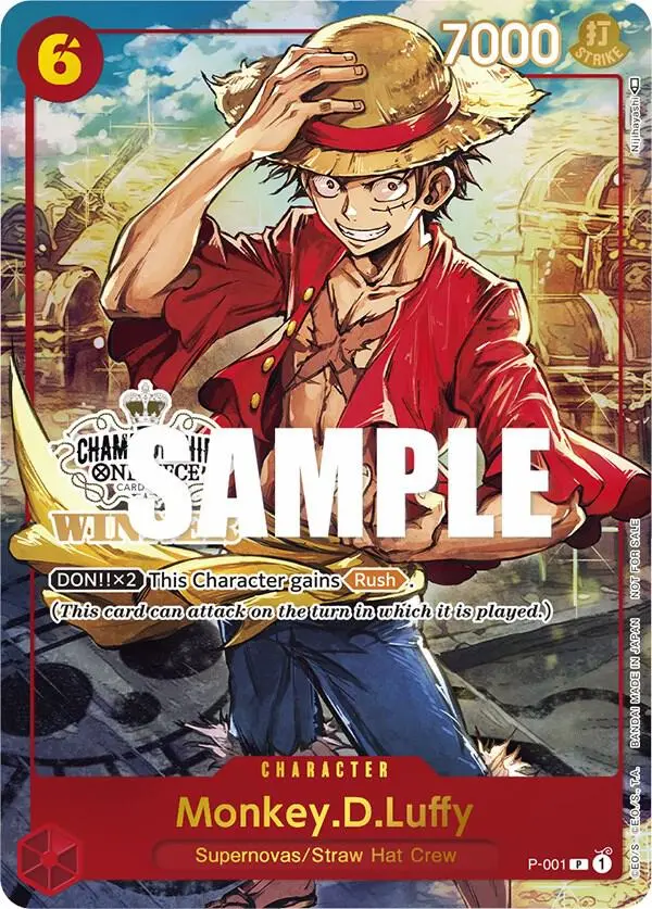 Monkey.D.Luffy (Store Championship Trophy Card), One Piece Promotion Cards P-001