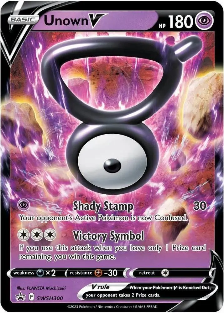 Unown V, SWSH Black Star Promos SWSH300/307