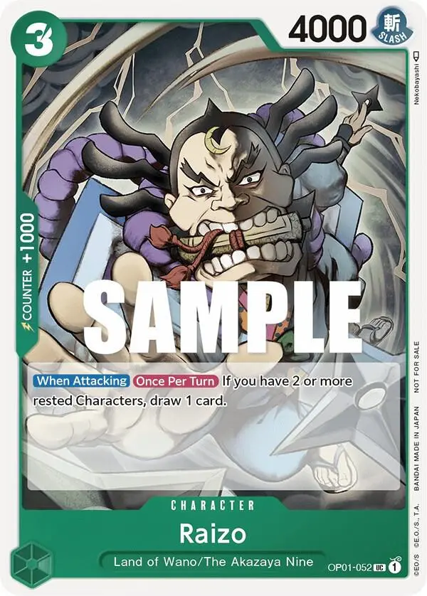 Raizo (Event Pack Vol. 2), One Piece Promotion Cards OP01-052