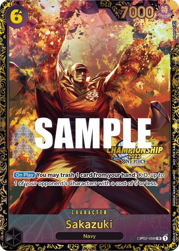 Sakazuki (Championship 2023), One Piece Promotion Cards OP02-099
