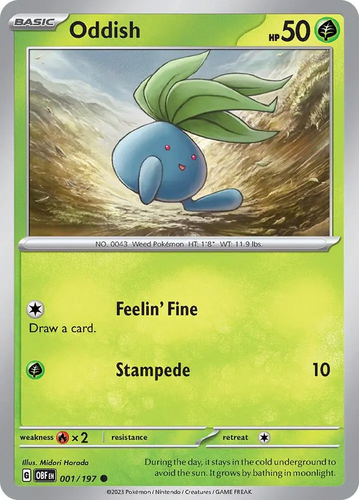 Oddish, Obsidian Flames 001/197