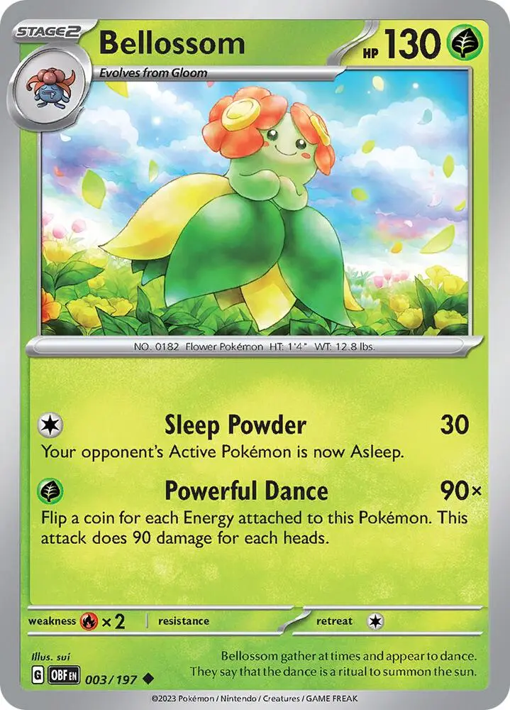 Bellossom, Obsidian Flames 003/197