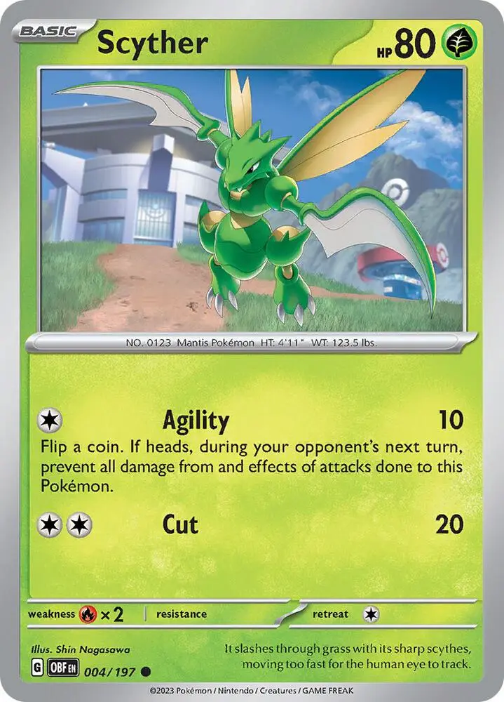 Scyther, Obsidian Flames 004/197
