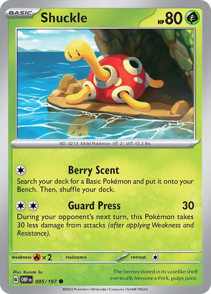 Shuckle, Obsidian Flames 005/197