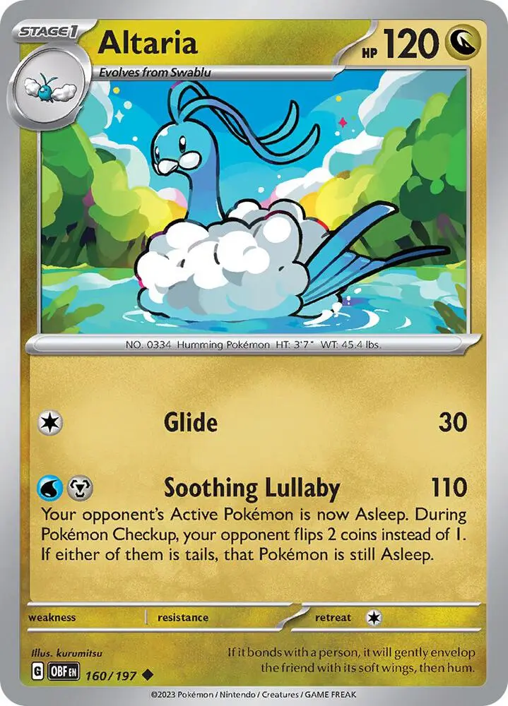 Altaria, Obsidian Flames 160/197