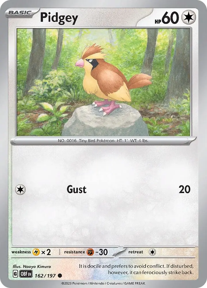 Pidgey, Obsidian Flames 162/197