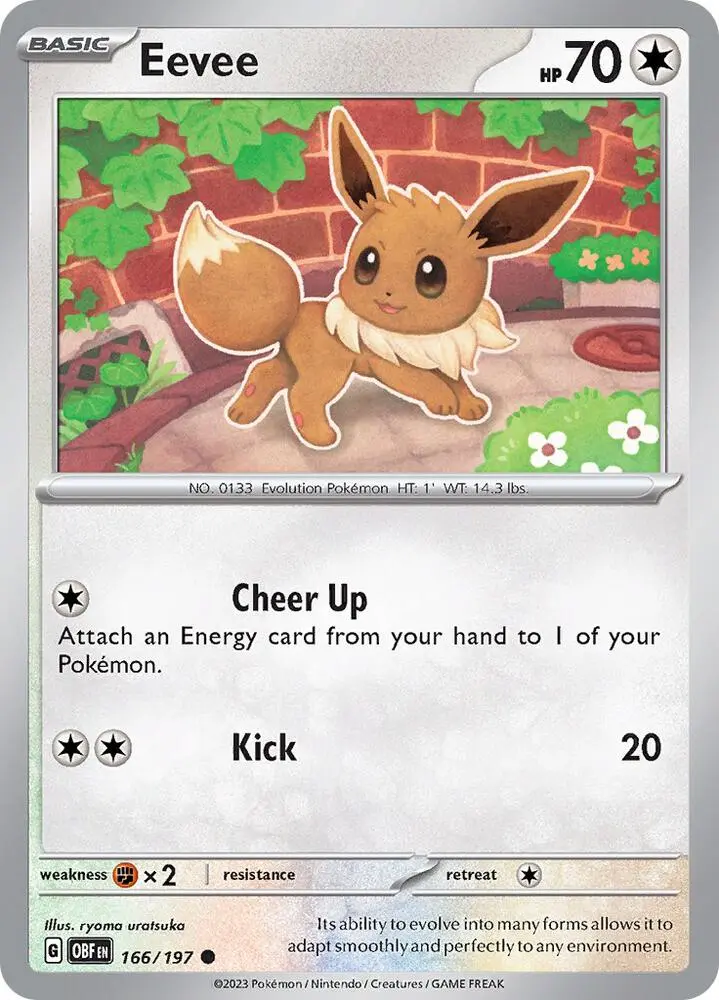 Eevee, Obsidian Flames 166/197