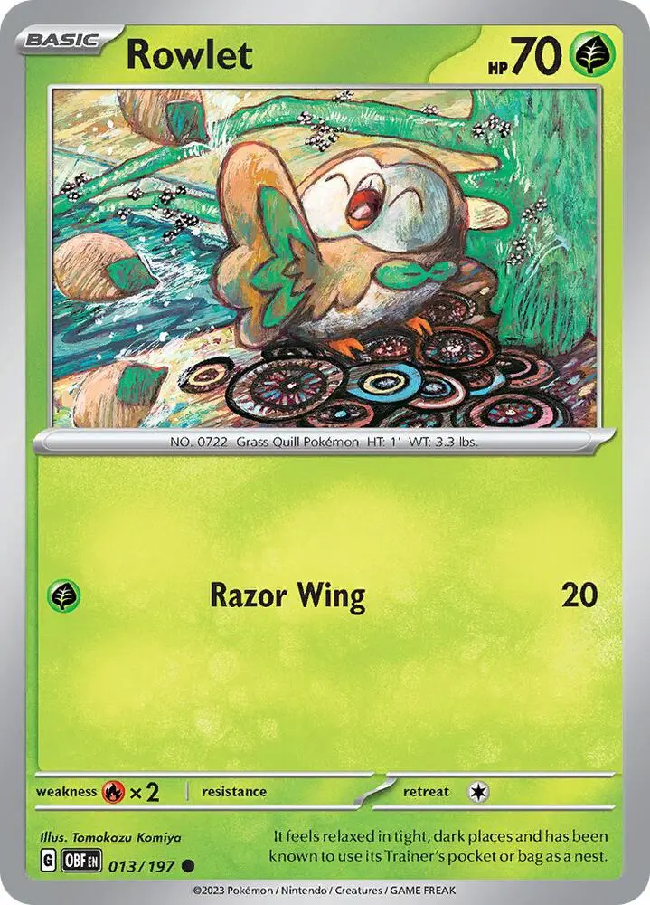 Rowlet, Obsidian Flames 013/197