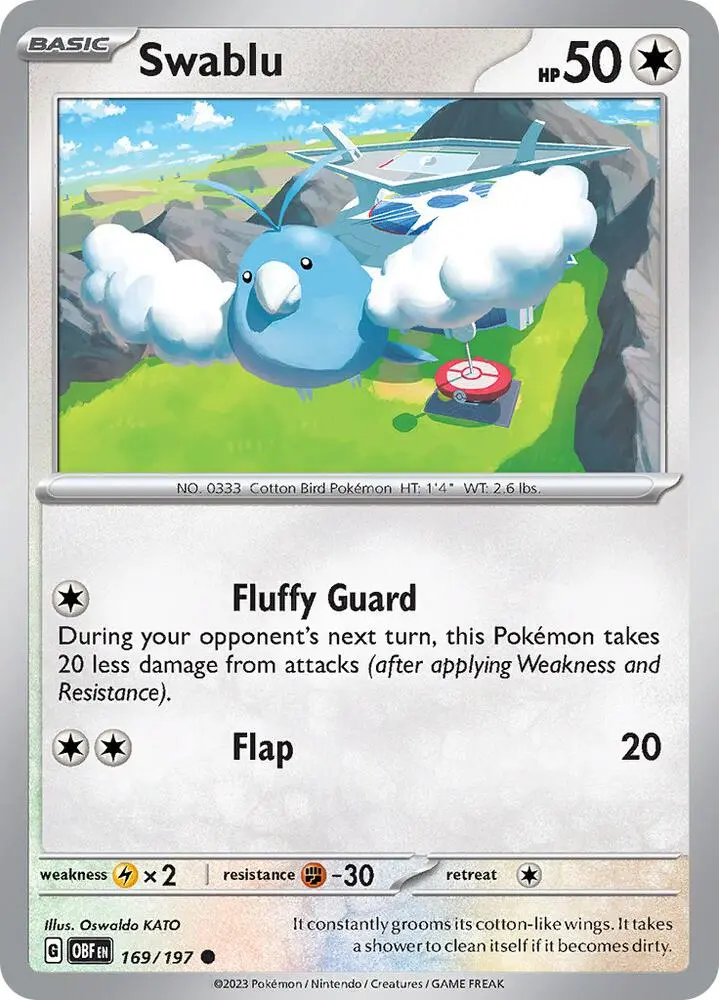 Swablu, Obsidian Flames 169/197