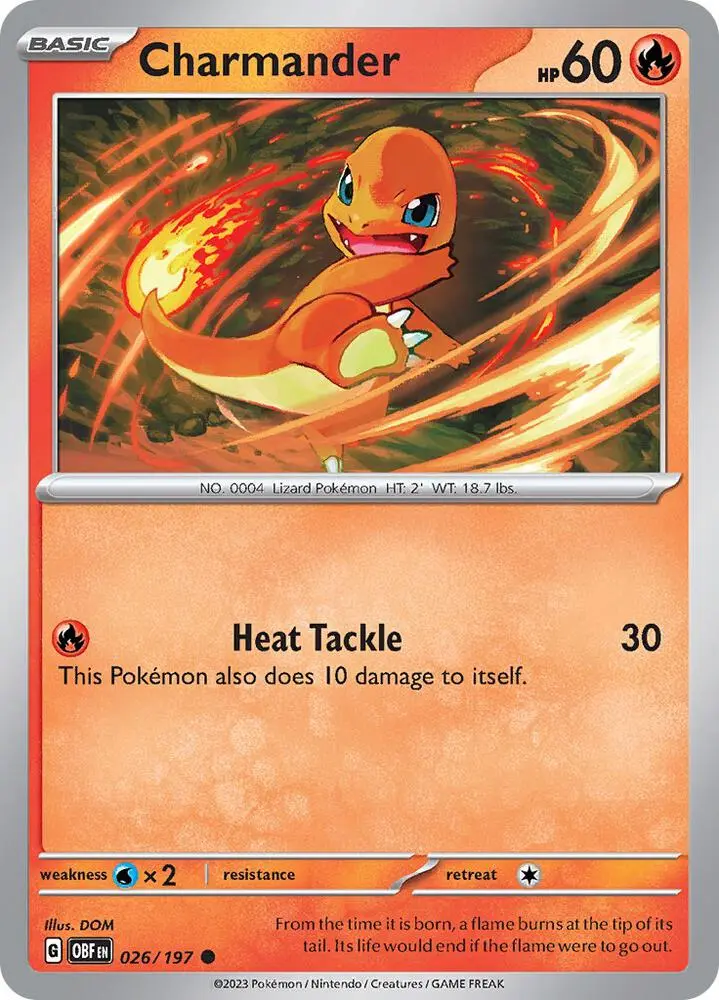 Charmander, Obsidian Flames 026/197