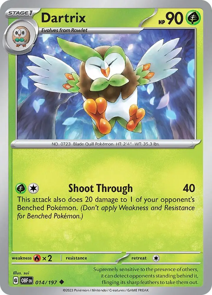 Dartrix, Obsidian Flames 014/197