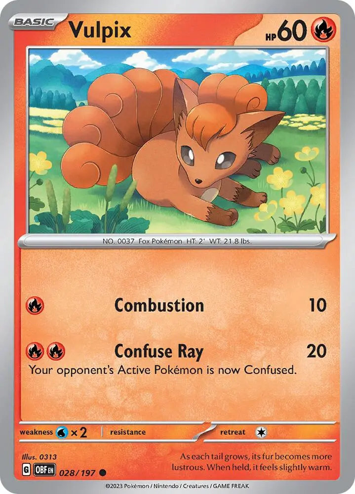 Vulpix, Obsidian Flames 028/197