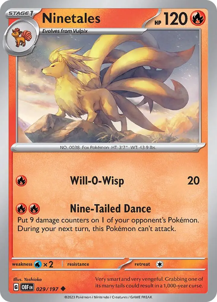 Ninetales, Obsidian Flames 029/197