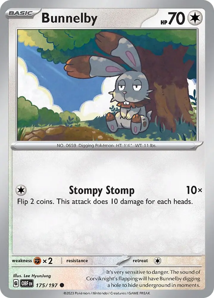 Bunnelby, Obsidian Flames 175/197
