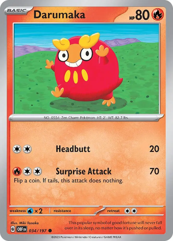 Darumaka, Obsidian Flames 034/197