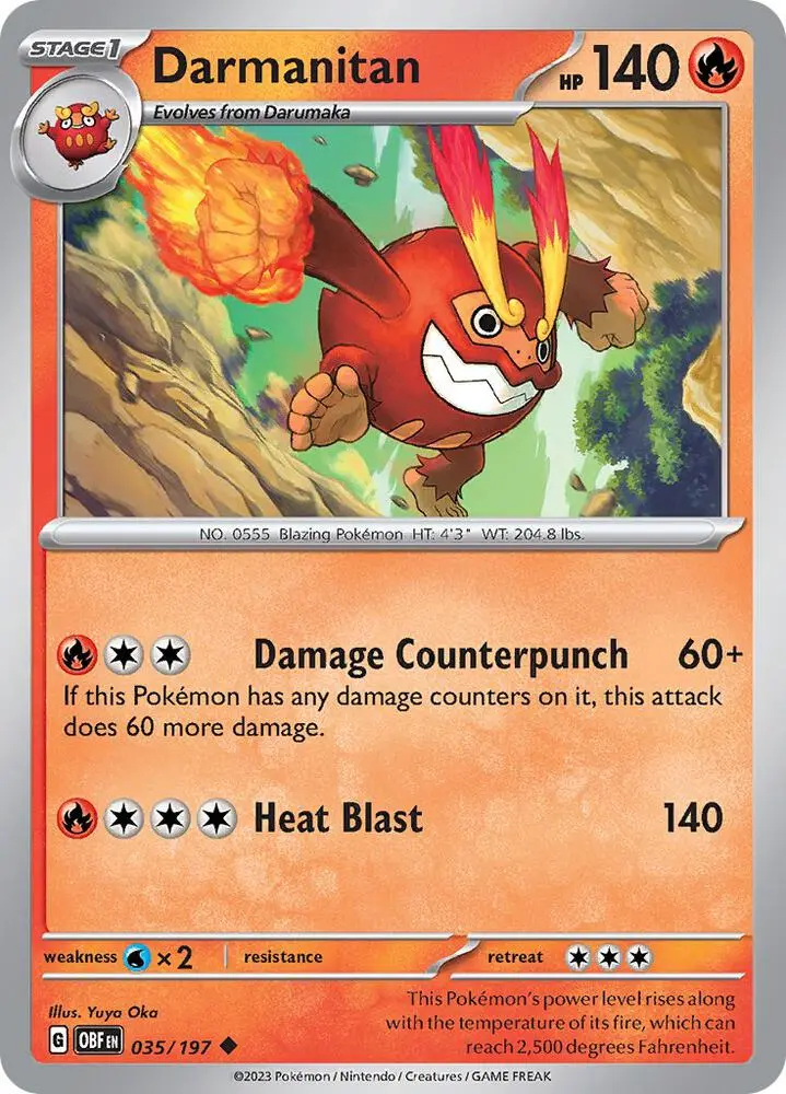 Darmanitan, Obsidian Flames 035/197