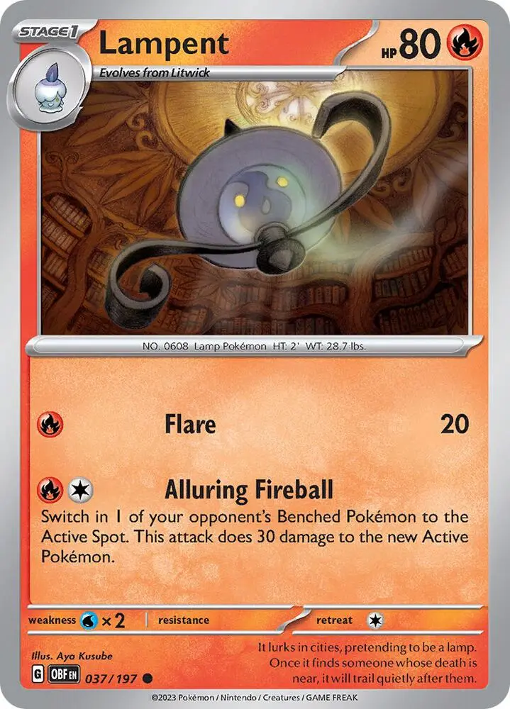 Lampent, Obsidian Flames 037/197