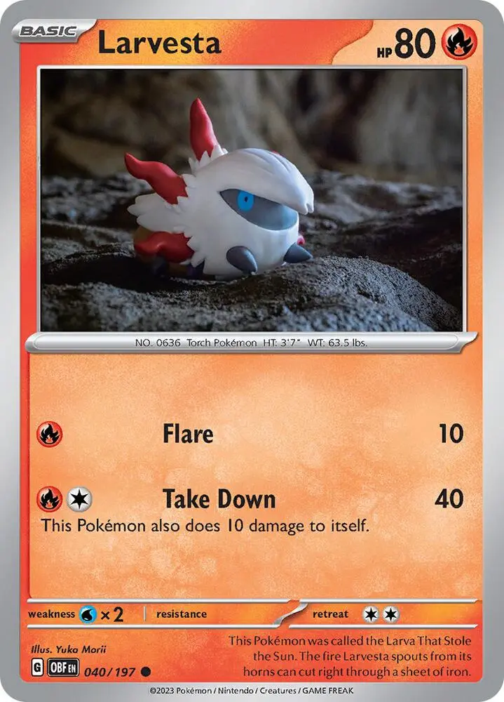 Larvesta, Obsidian Flames 040/197