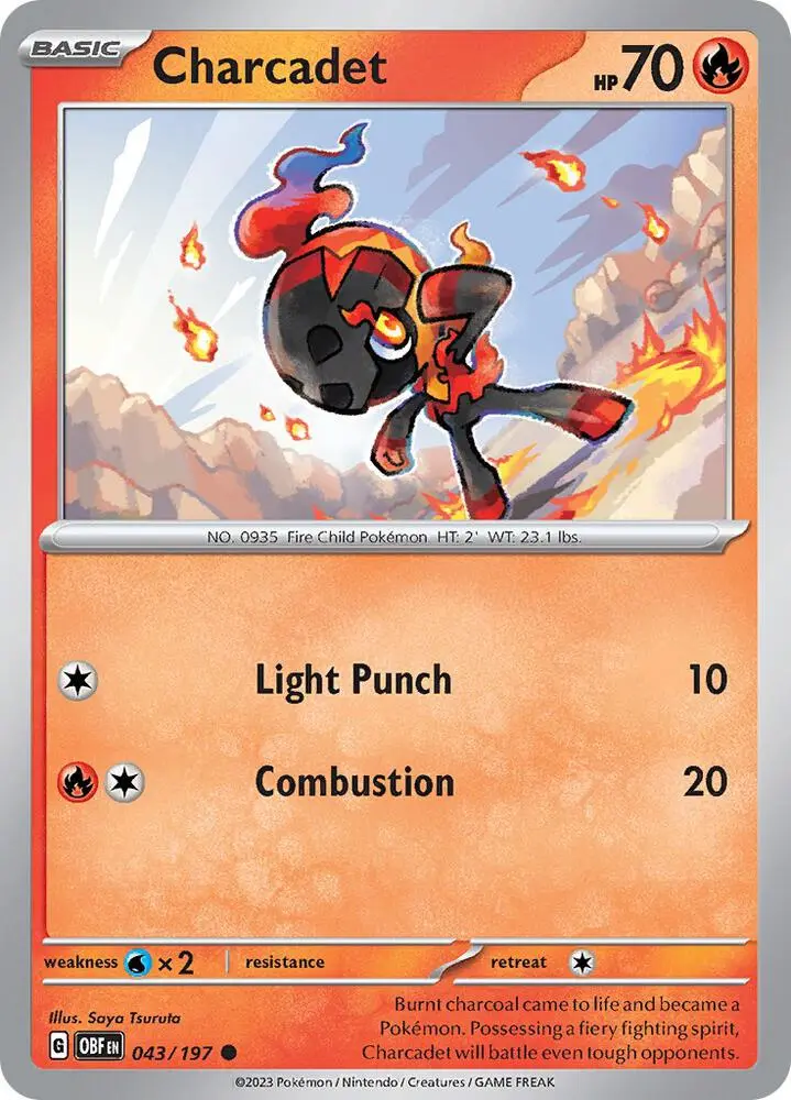 Charcadet, Obsidian Flames 043/197