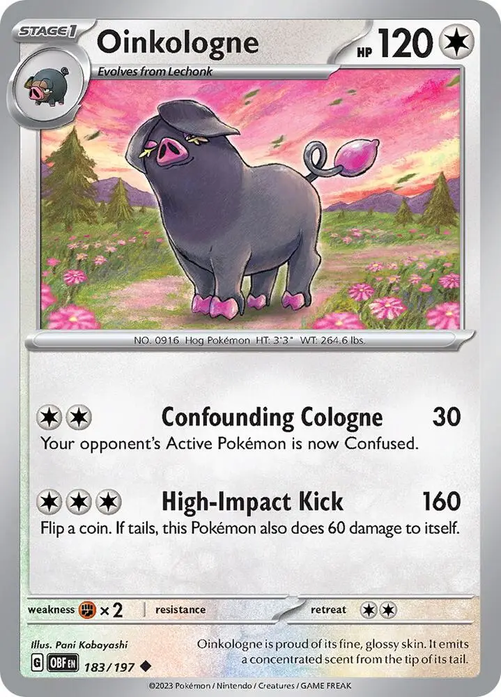 Oinkologne, Obsidian Flames 183/197