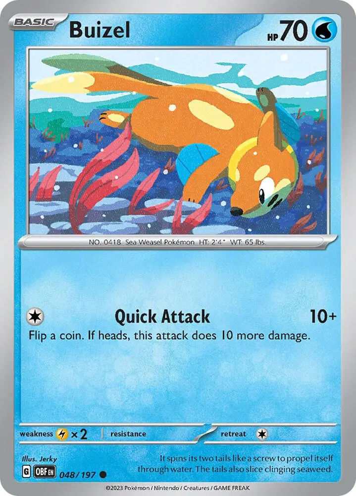 Buizel, Obsidian Flames 048/197