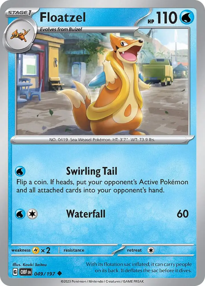 Floatzel, Obsidian Flames 049/197