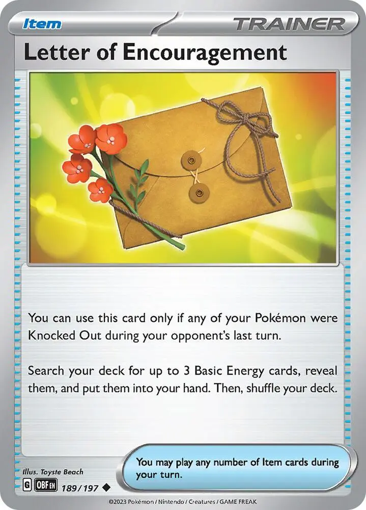 Letter of Encouragement, Obsidian Flames 189/197