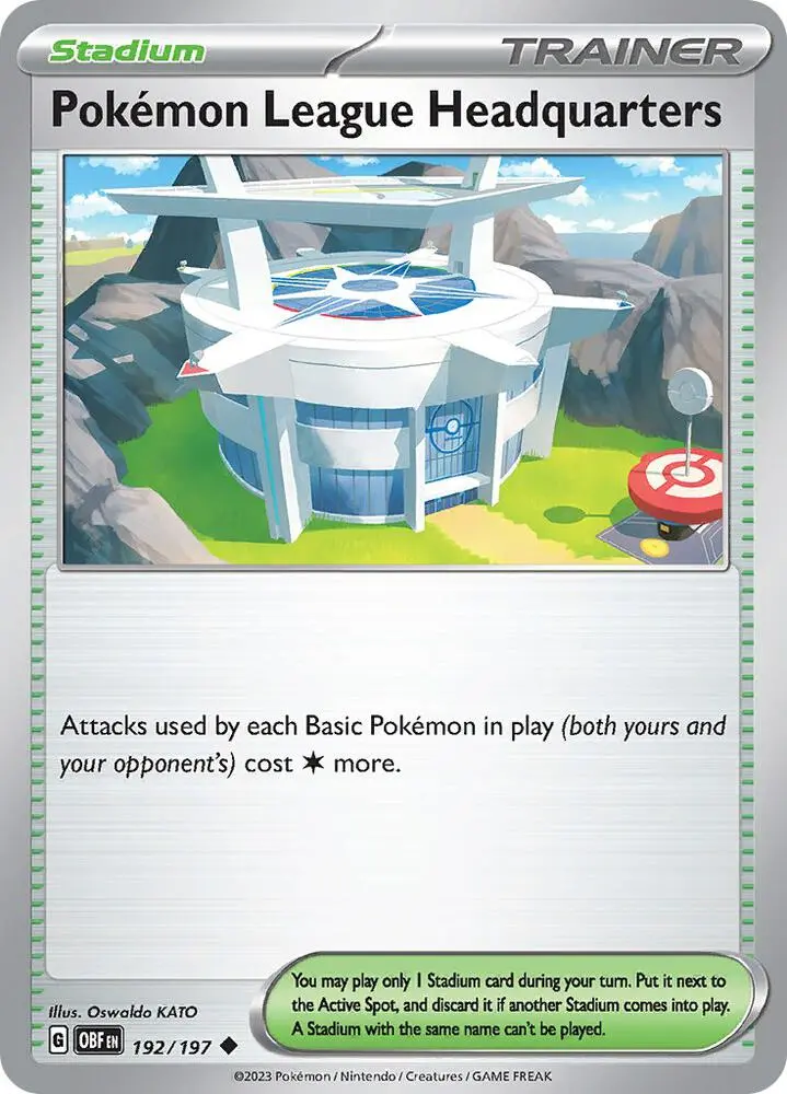 Pokémon League Headquarters, Obsidian Flames 192/197