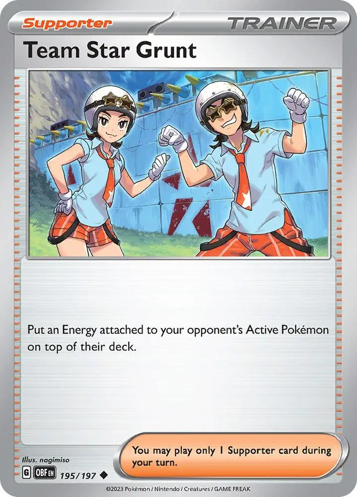 Team Star Grunt, Obsidian Flames 195/197