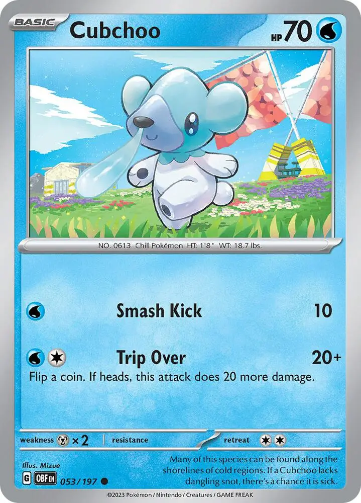 Cubchoo, Obsidian Flames 053/197