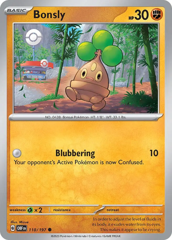 Bonsly, Obsidian Flames 110/197