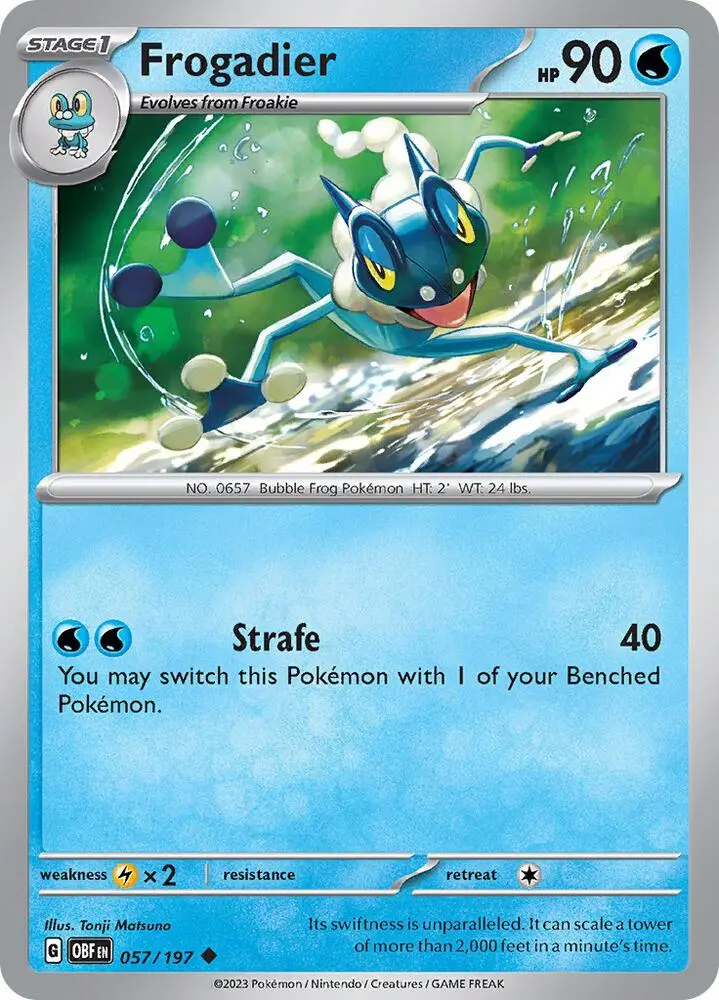 Frogadier, Obsidian Flames 057/197