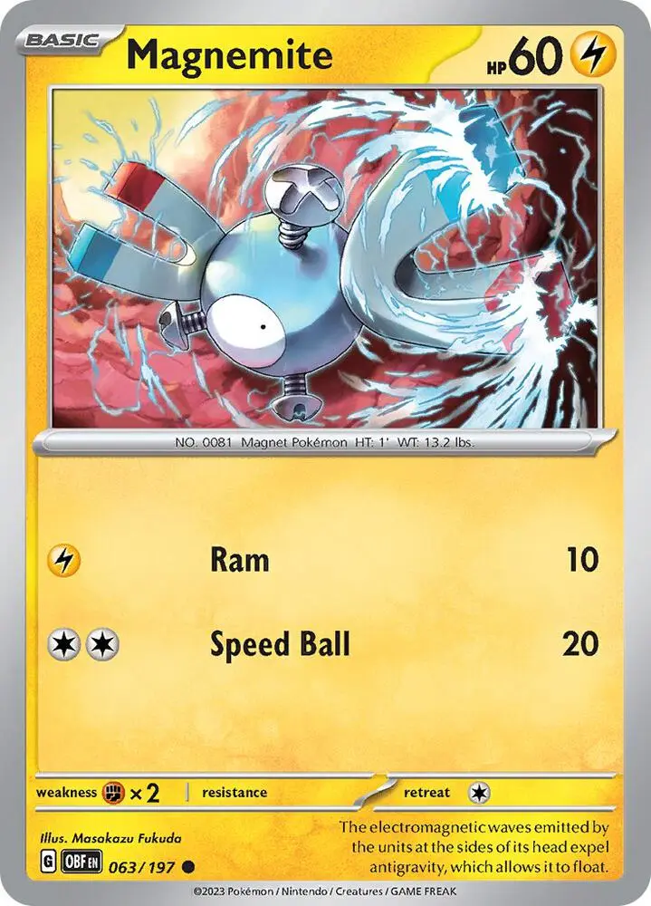 Magnemite, Obsidian Flames 063/197