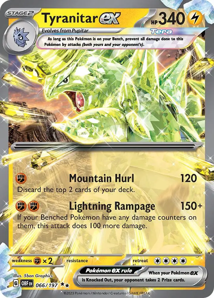 Tyranitar ex, Obsidian Flames 066/197
