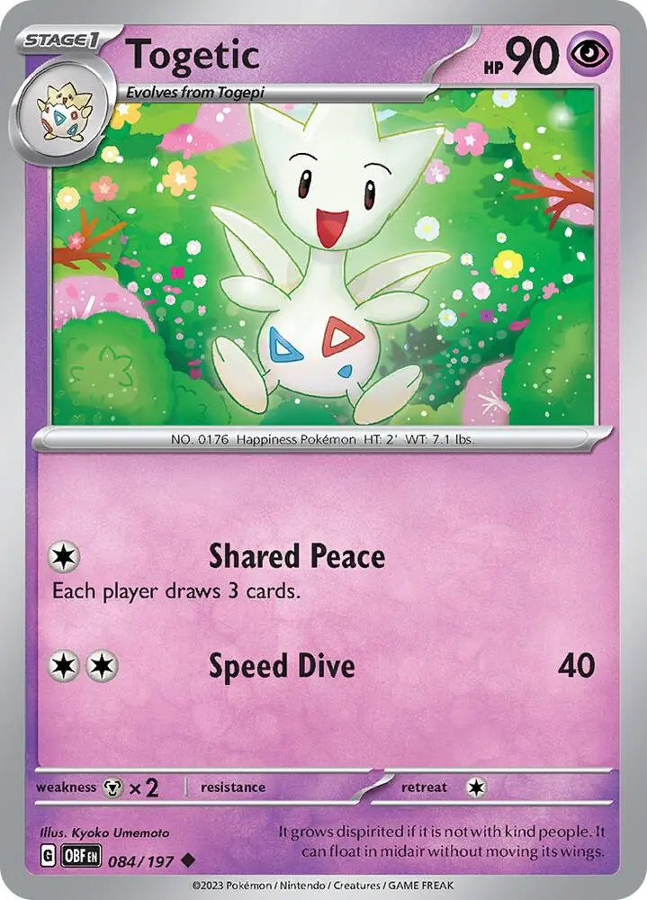 Togetic, Obsidian Flames 084/197