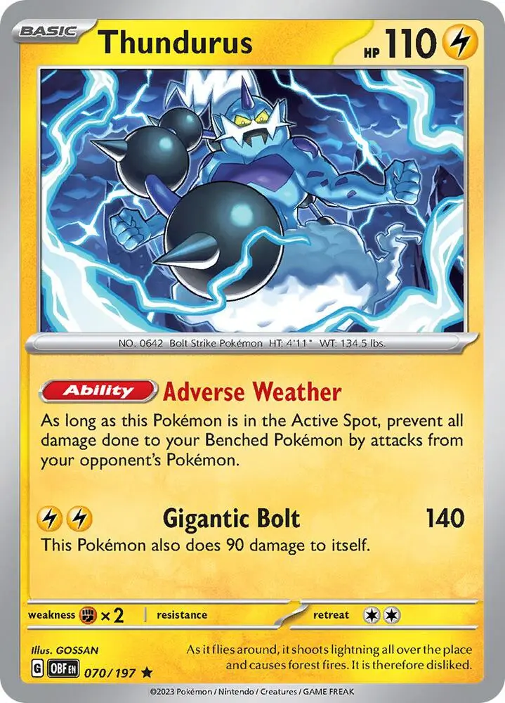 Thundurus, Obsidian Flames 070/197