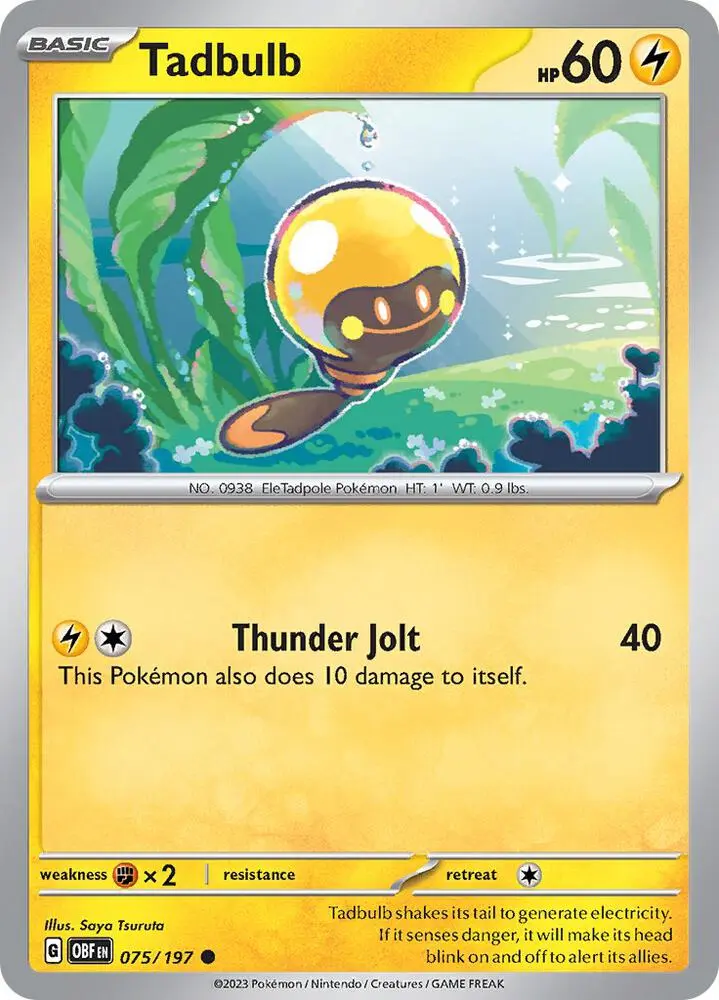 Tadbulb, Obsidian Flames 075/197
