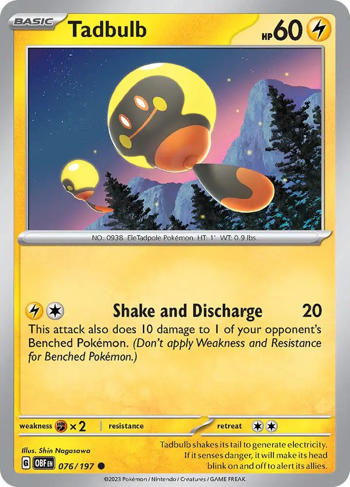 Tadbulb, Obsidian Flames 076/197