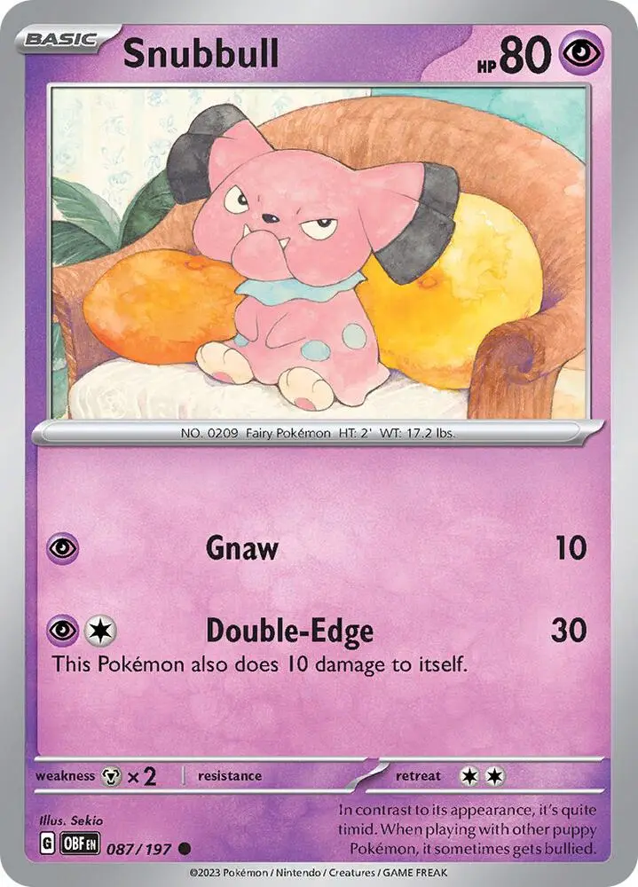 Snubbull, Obsidian Flames 087/197
