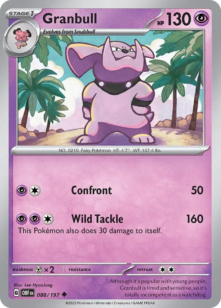 Granbull, Obsidian Flames 088/197