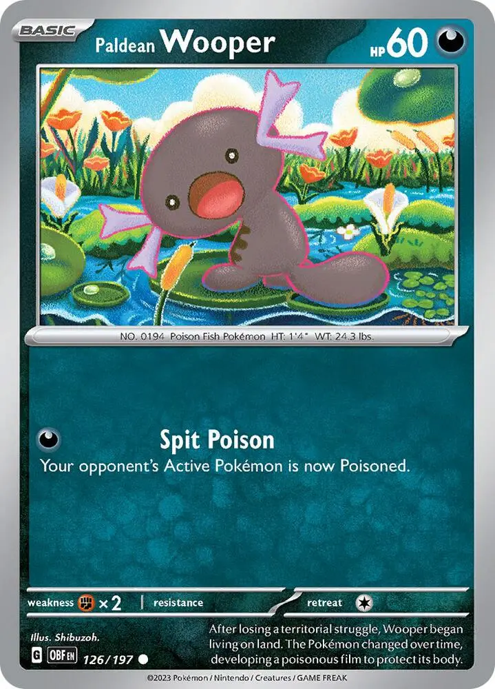 Paldean Wooper, Obsidian Flames 126/197
