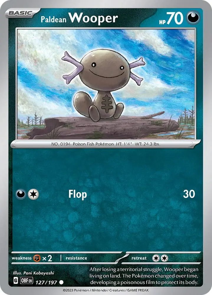 Paldean Wooper, Obsidian Flames 127/197