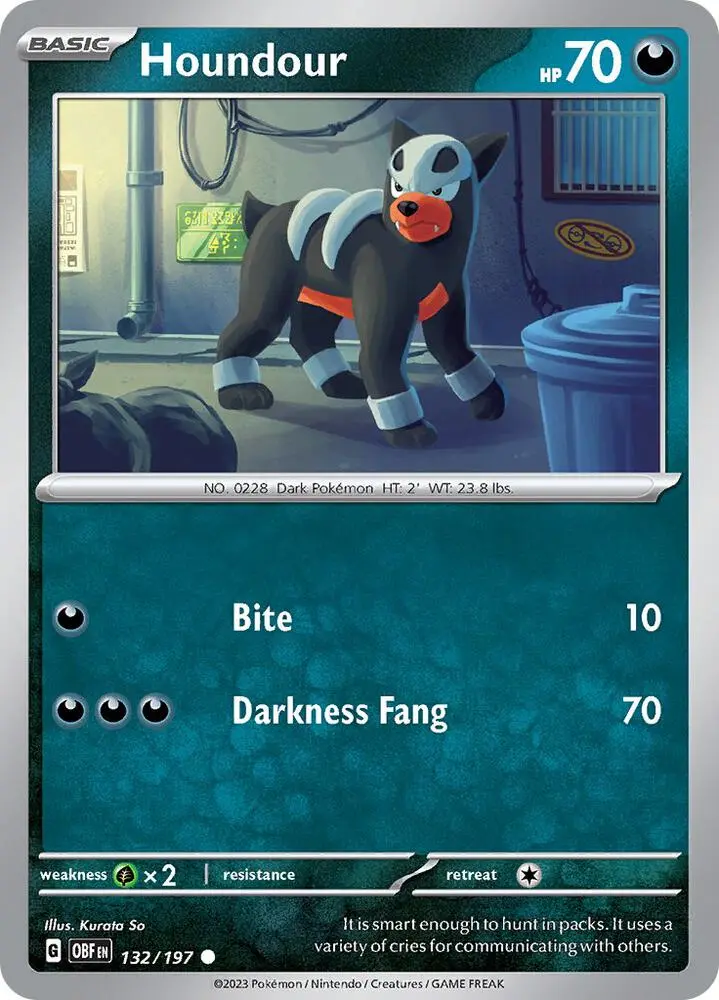Houndour, Obsidian Flames 132/197
