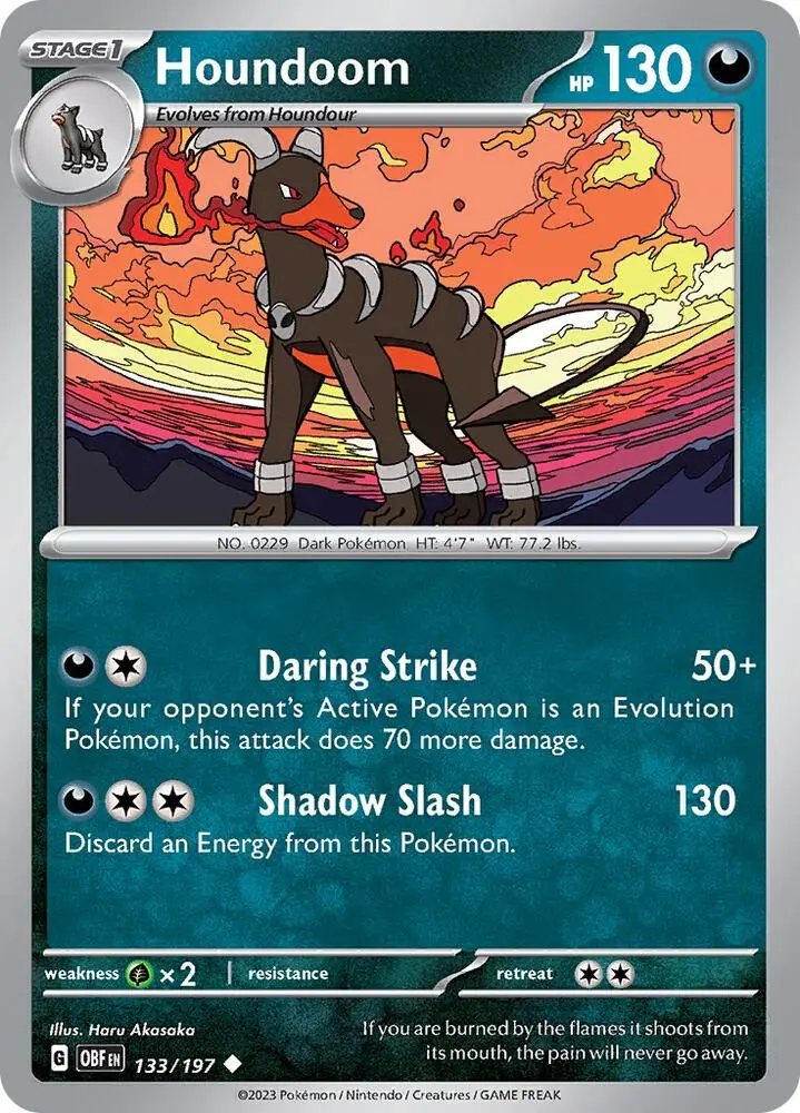 Houndoom, Obsidian Flames 133/197